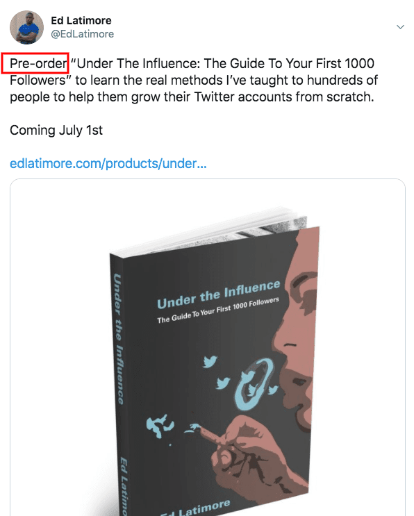 Pre-launch example ed latimore