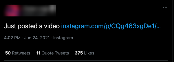 Twitter Automation: don't automate IG posts directly on Twitter