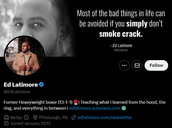 Account to follow on twitter-Ed Latimore (@EdLatimore) _ Twitter