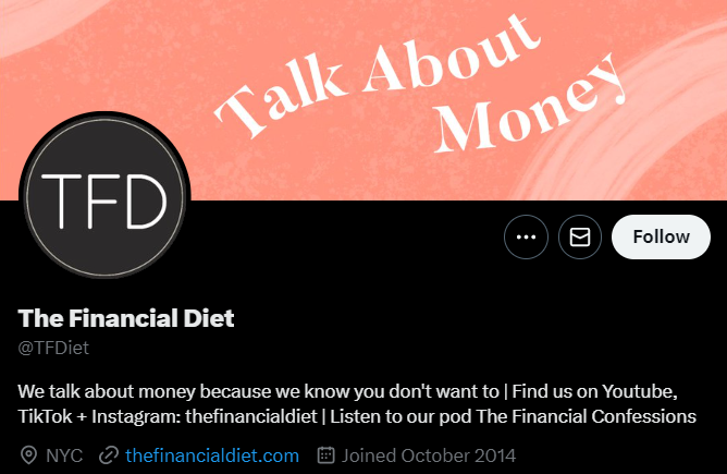 Best twitter follows_The Financial Diet (@TFDiet)