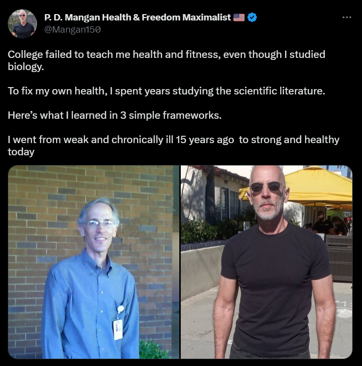 Tweet template for an overcoming story