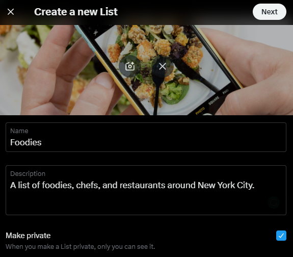 Twitter Lists on desktop