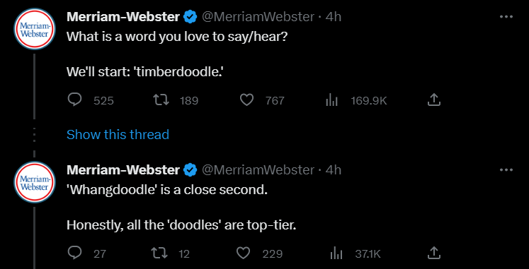 Twitter to follow_Merriam-Webster (@MerriamWebster)