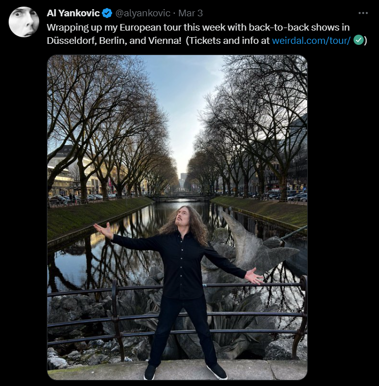 Who to follow on twitter_Al Yankovic (@alyankovic)