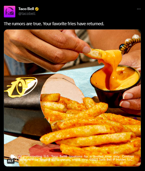 how to write a tweet_Taco Bell_Image