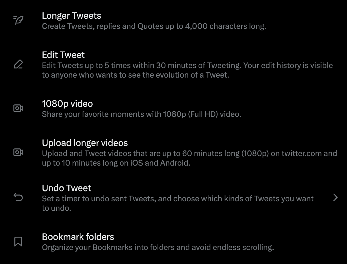 advantages of twitter blue