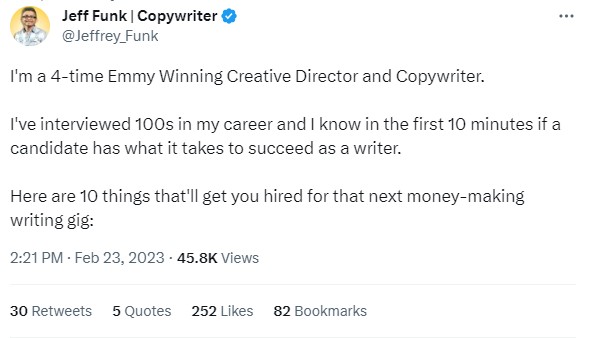 Get attention -Twitter copywriter