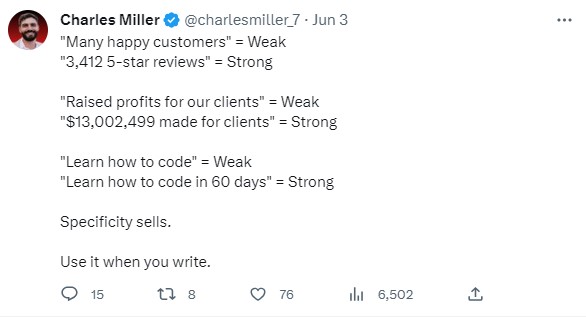 be a copywriter on social media