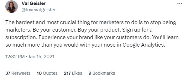 be a copywriter on twitter