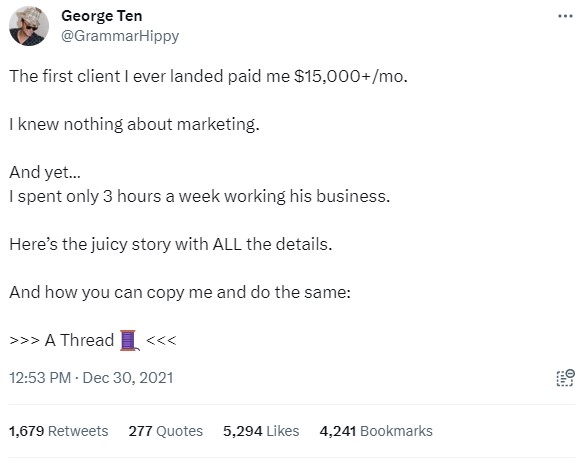 become a twitter copywriter