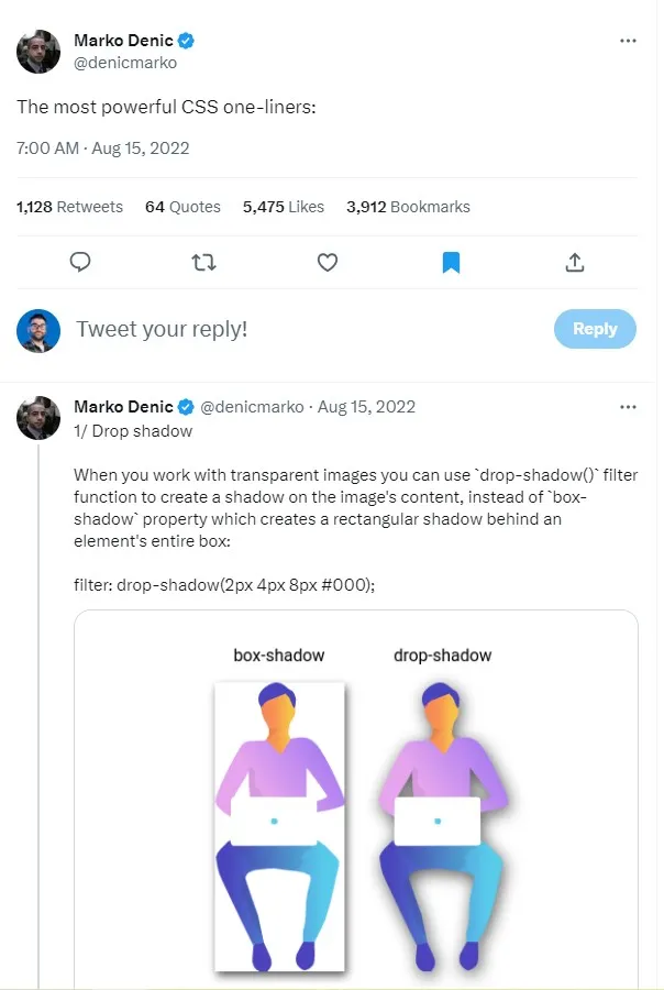 Create twitter thread