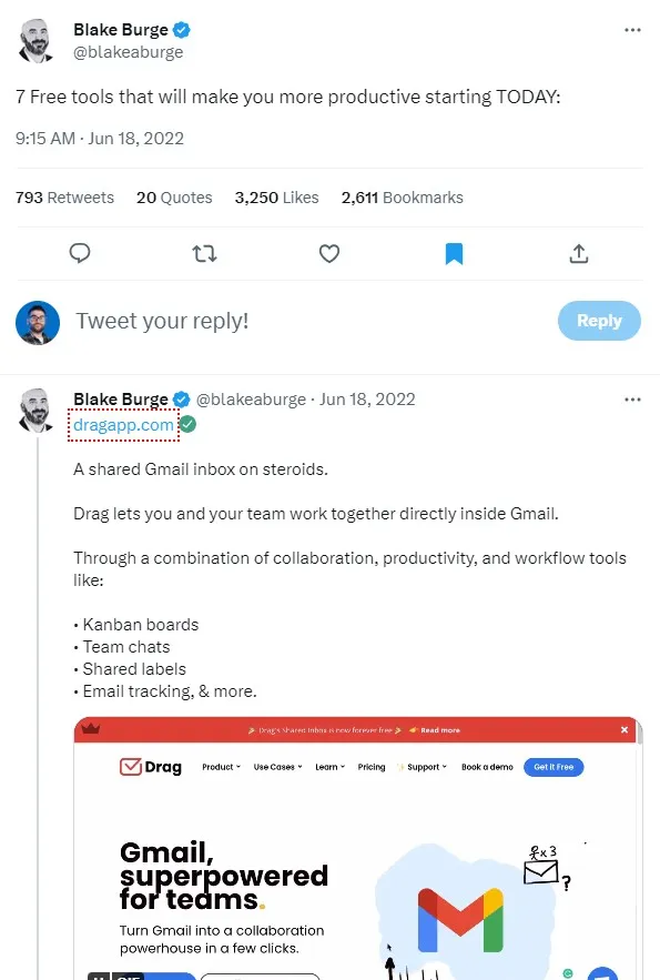 Twitter threads viral