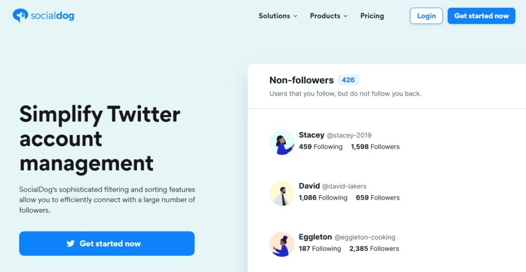 social dog - Unfollow Tool on Twitter