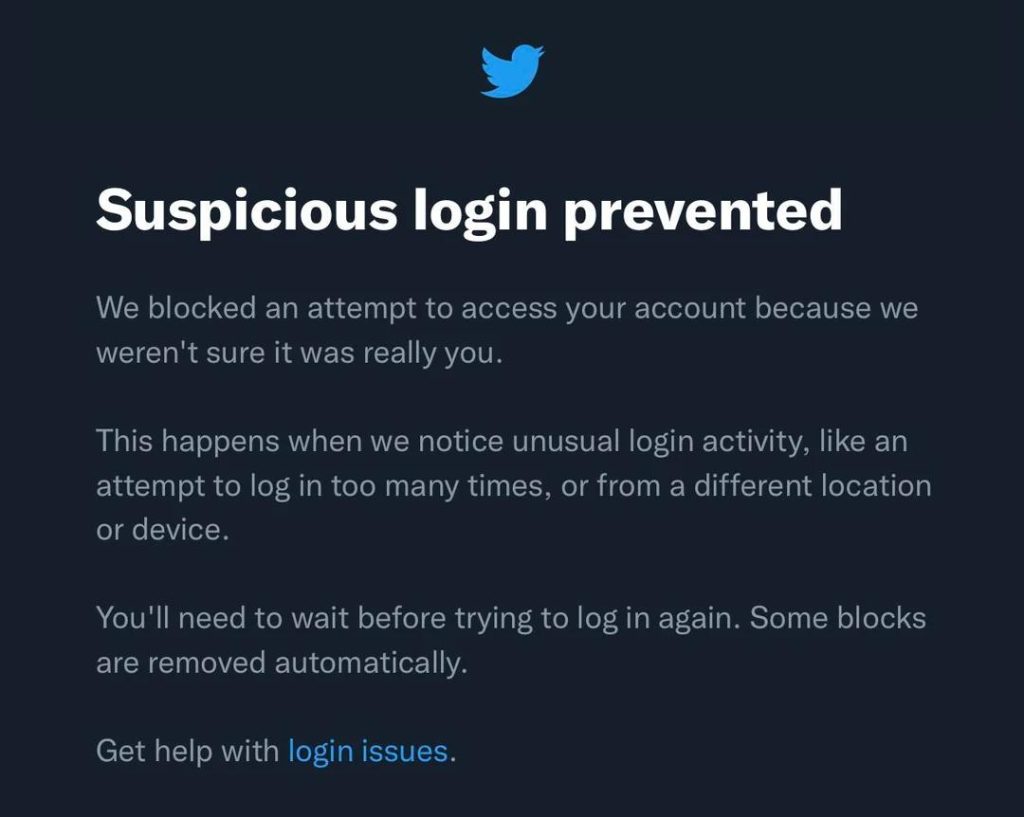 Lose Access to your Twitter Account