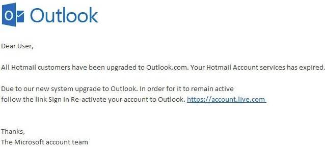 Watch out for phishing emails