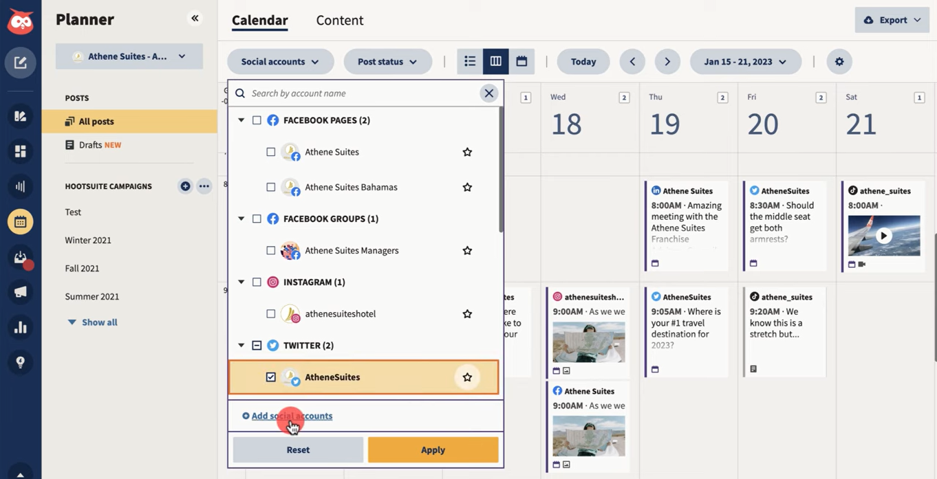 Hootsuite_twitter scheduling tool