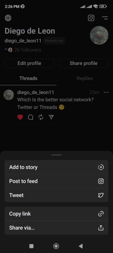 Threads share